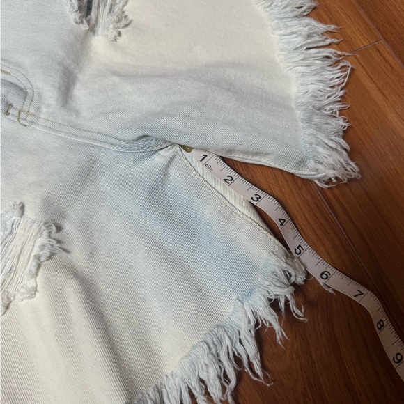 ASOS Glamorous Denim Distressed Shorts - Picture 11 of 13